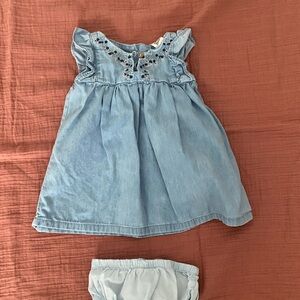 Baby Bgosh denim dress and bloomer